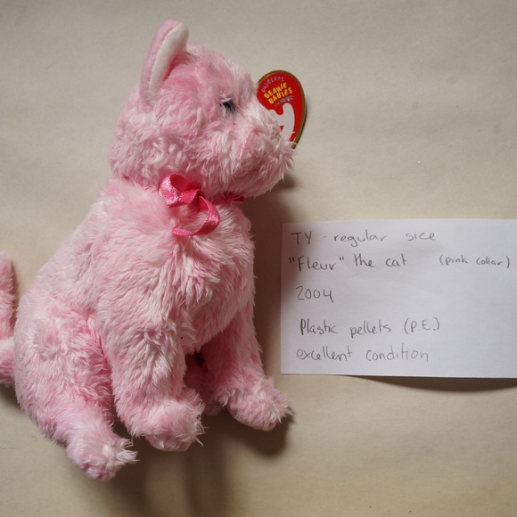 TY - beanie baby - fleur the cat (2004) - Picture 1 of 3